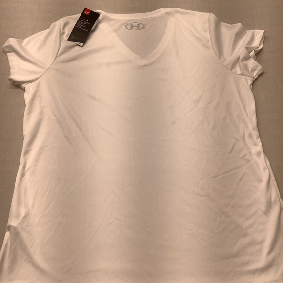 Women's Under Armour V-Neck Short Sleeve Yoga Work - Picture 4 of 6